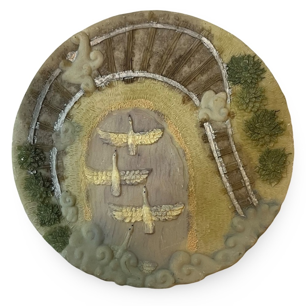 Vintage Underground Railroad “Path to Freedom” 3D Relief Decorative Plate